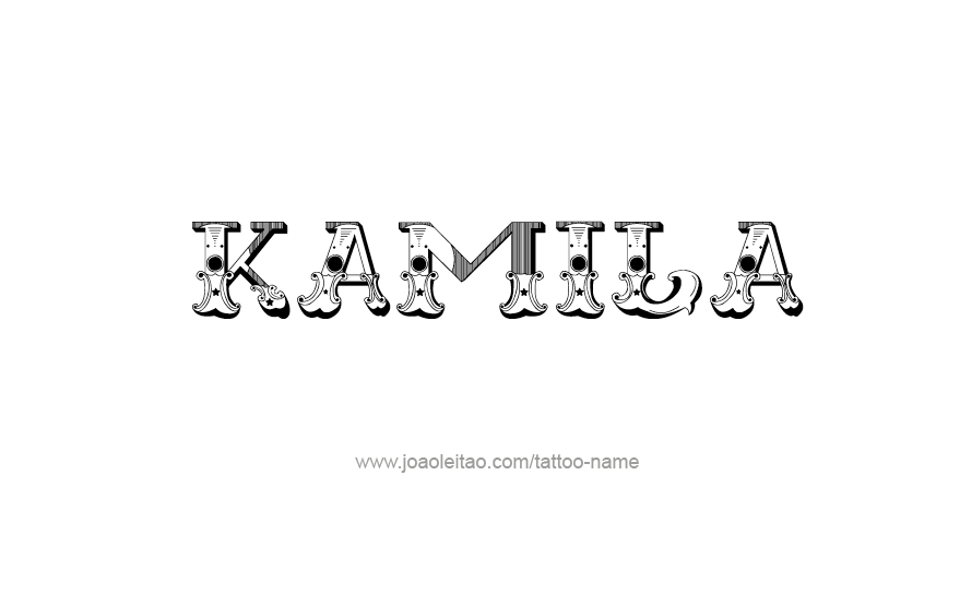 Tattoo Design Name Kamila   