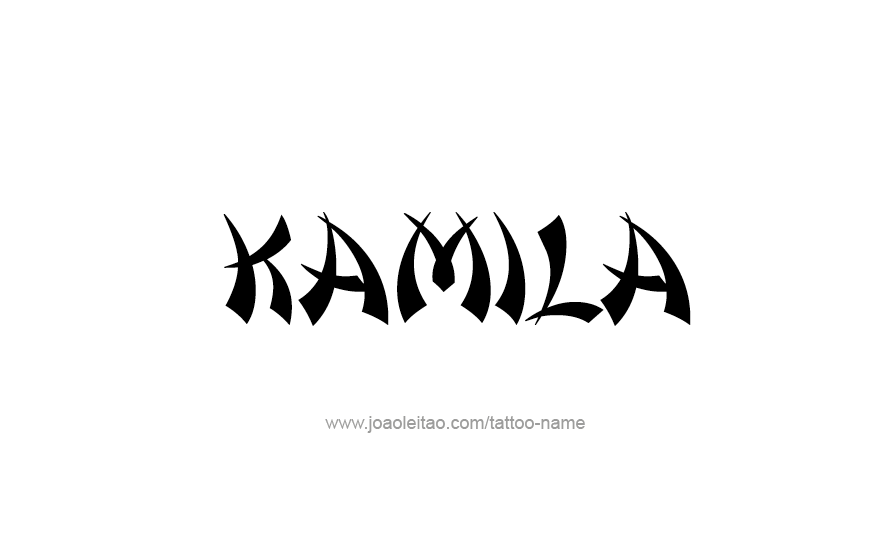 Tattoo Design Name Kamila   