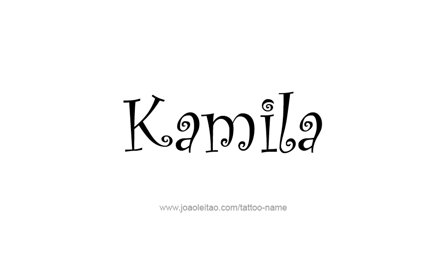 Tattoo Design Name Kamila   