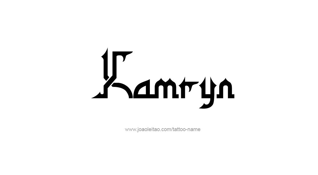 Tattoo Design Name Kamryn   