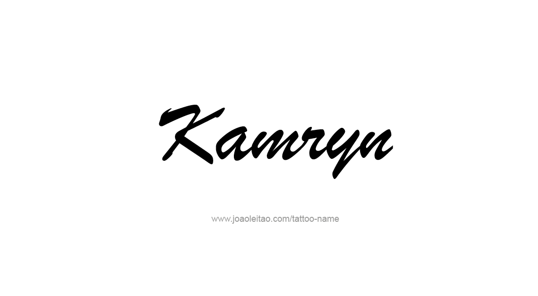 Tattoo Design Name Kamryn   