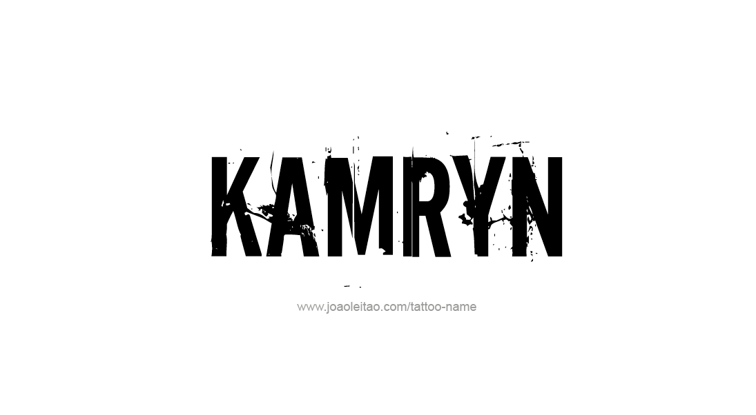 Tattoo Design Name Kamryn   