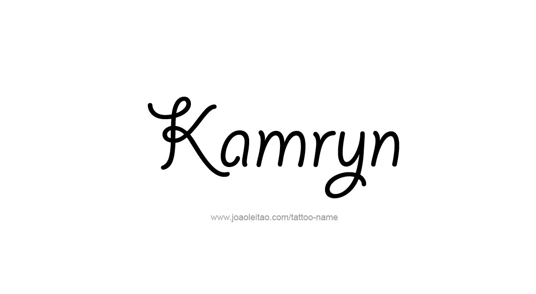 Tattoo Design Name Kamryn   