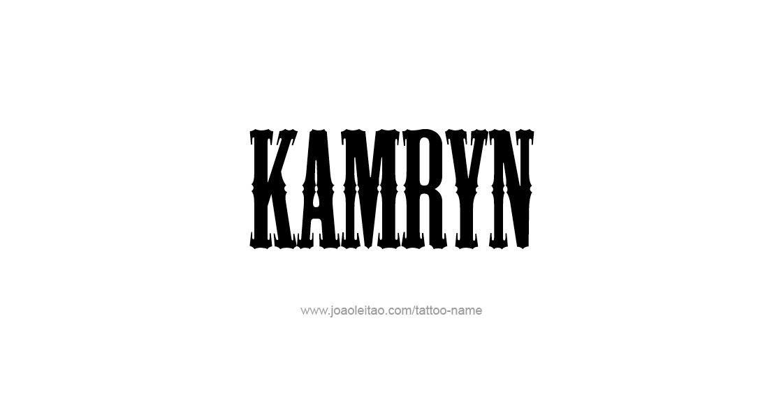 Tattoo Design Name Kamryn   