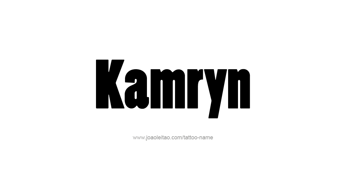 Tattoo Design Name Kamryn   