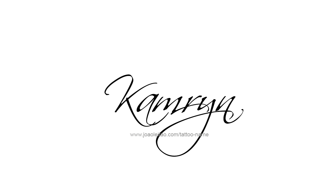 Tattoo Design Name Kamryn   