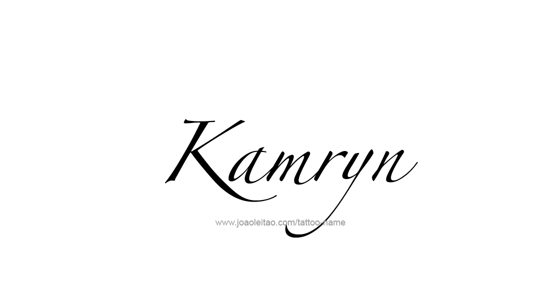 Tattoo Design Name Kamryn   