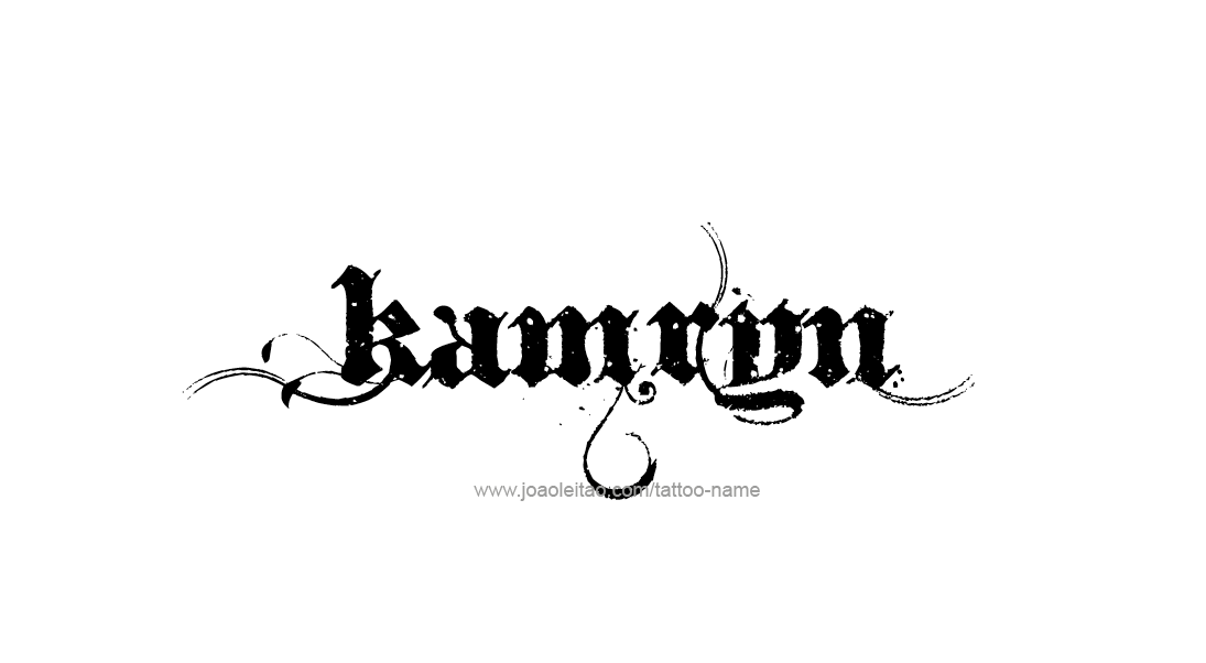 Tattoo Design Name Kamryn   