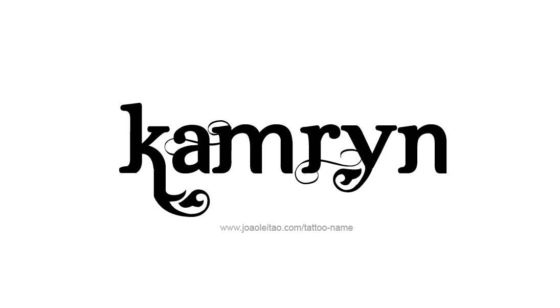 Tattoo Design Name Kamryn   