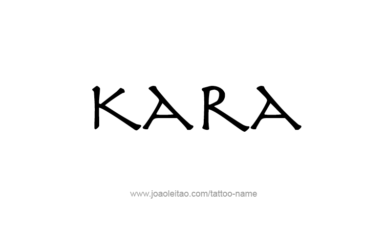 Tattoo Design Name Kara   