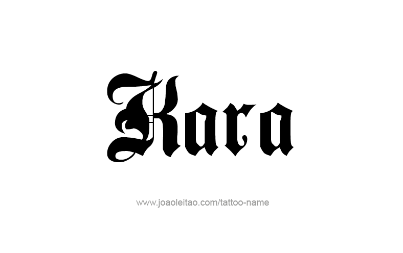 Tattoo Design Name Kara   