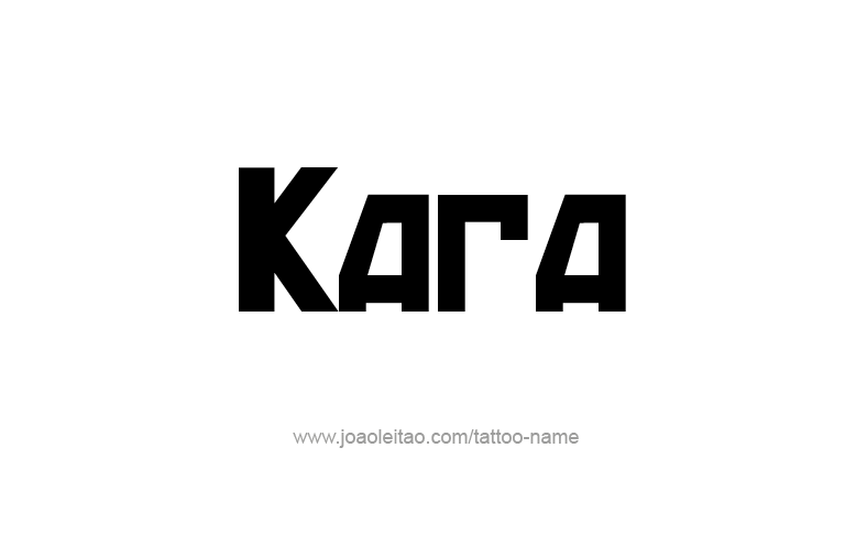 Tattoo Design Name Kara   