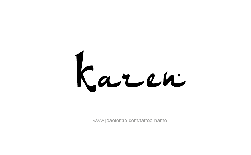 Tattoo Design Name Karen   