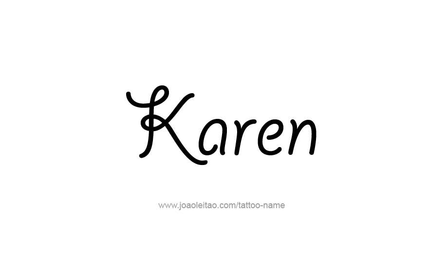 Tattoo Design Name Karen   