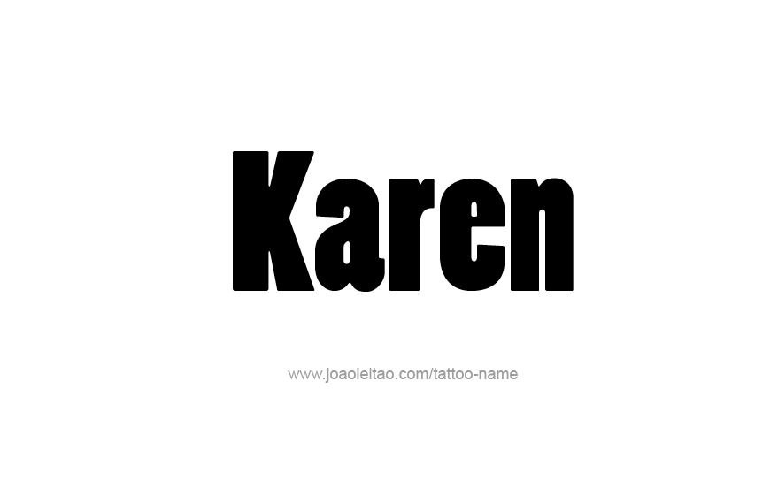 Tattoo Design Name Karen   