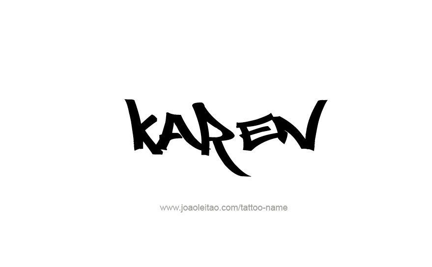 Tattoo Design Name Karen   