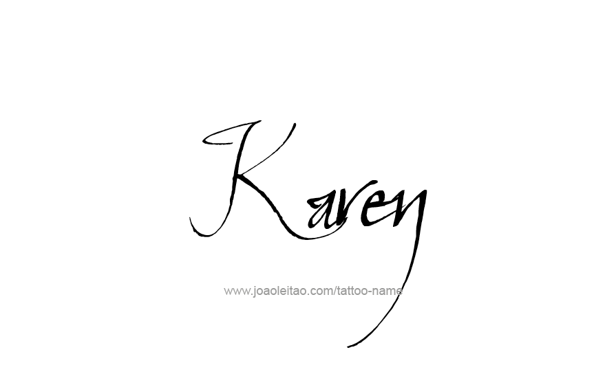 Tattoo Design Name Karen   