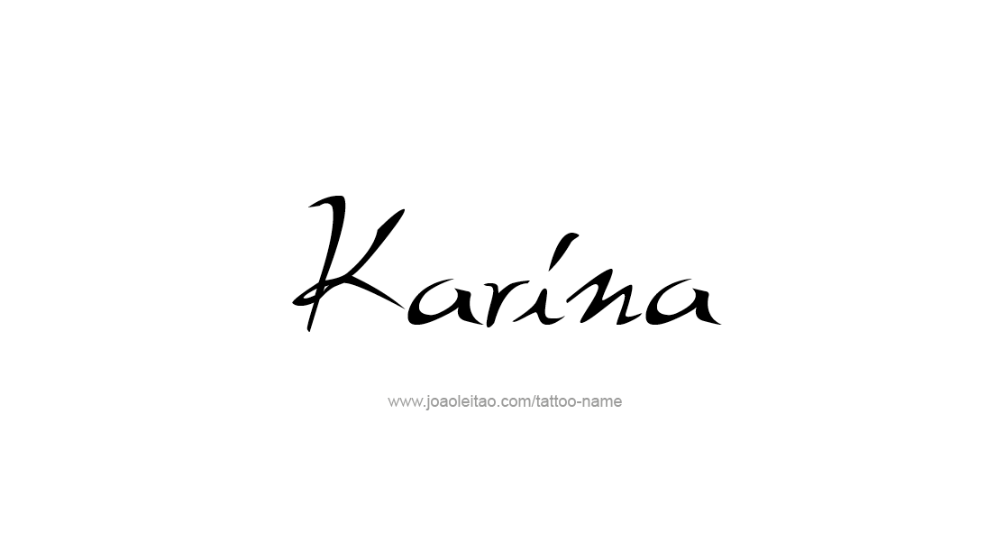 Tattoo Design Name Karina   