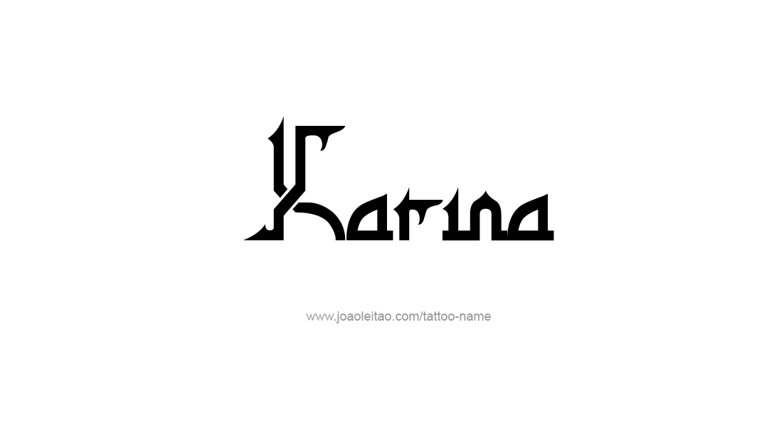 Tattoo Design Name Karina   