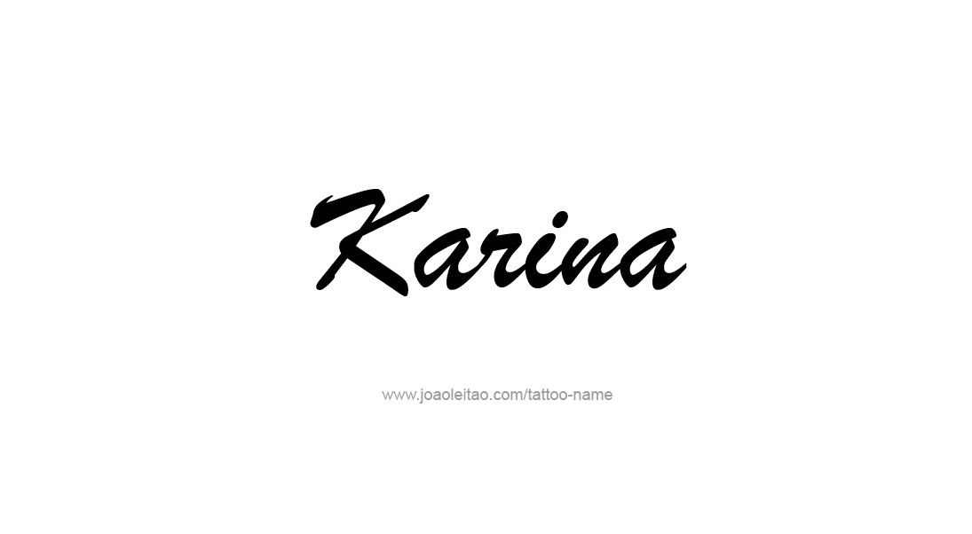 Tattoo Design Name Karina   