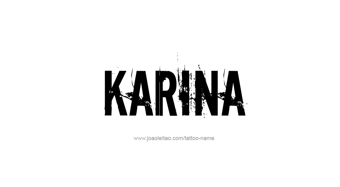 Tattoo Design Name Karina   