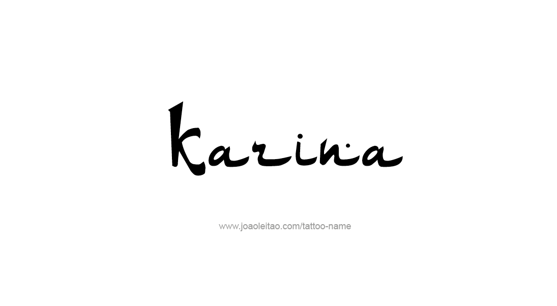 Tattoo Design Name Karina   