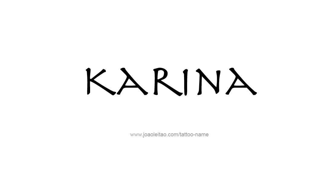 Tattoo Design Name Karina   