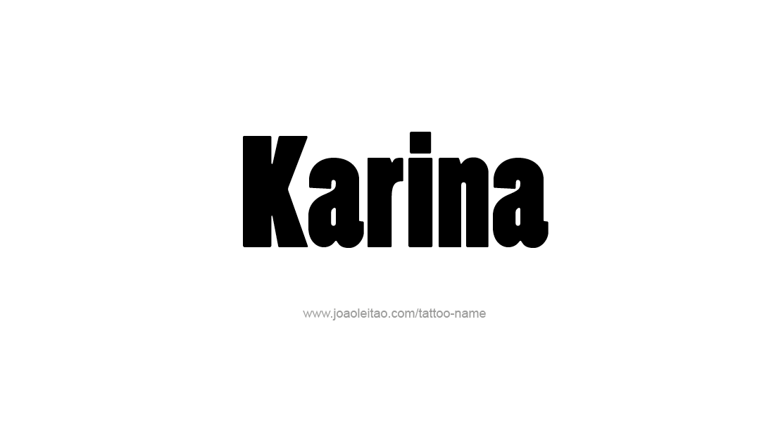 Tattoo Design Name Karina   