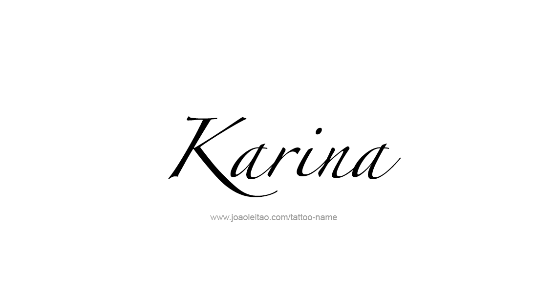 Tattoo Design Name Karina   