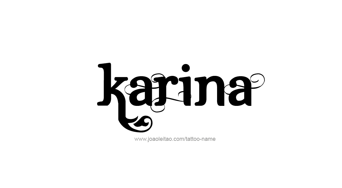 Tattoo Design Name Karina   