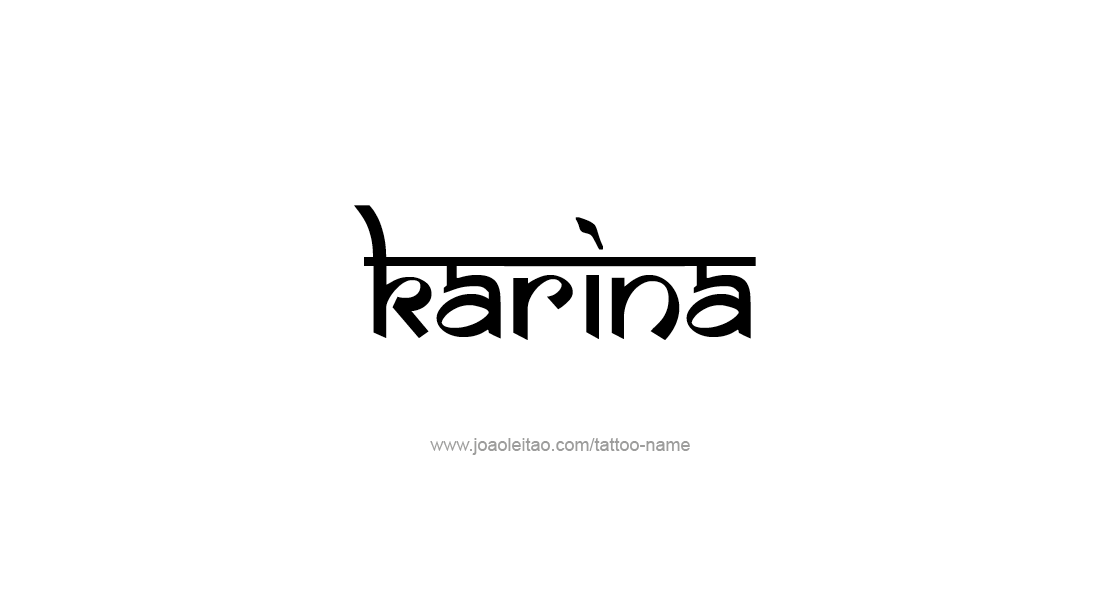 Tattoo Design Name Karina   