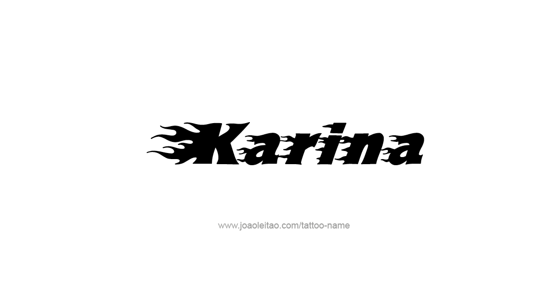 Tattoo Design Name Karina   