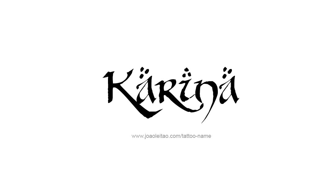 Tattoo Design Name Karina   