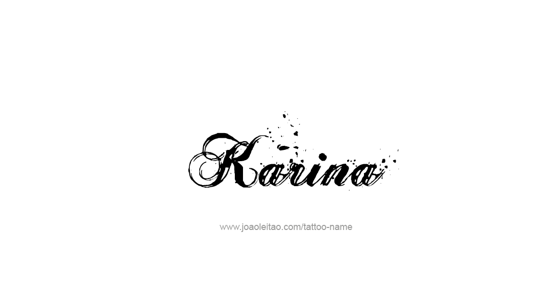 Tattoo Design Name Karina   