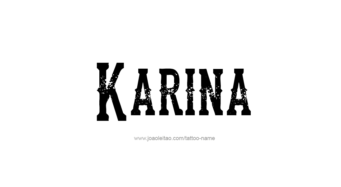 Tattoo Design Name Karina   