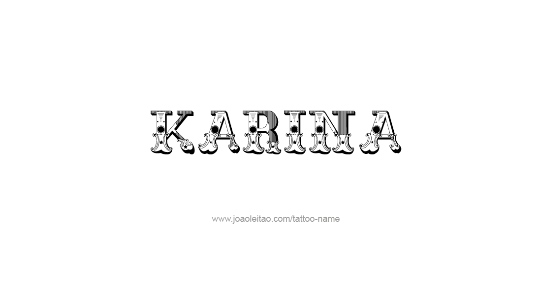 Tattoo Design Name Karina   