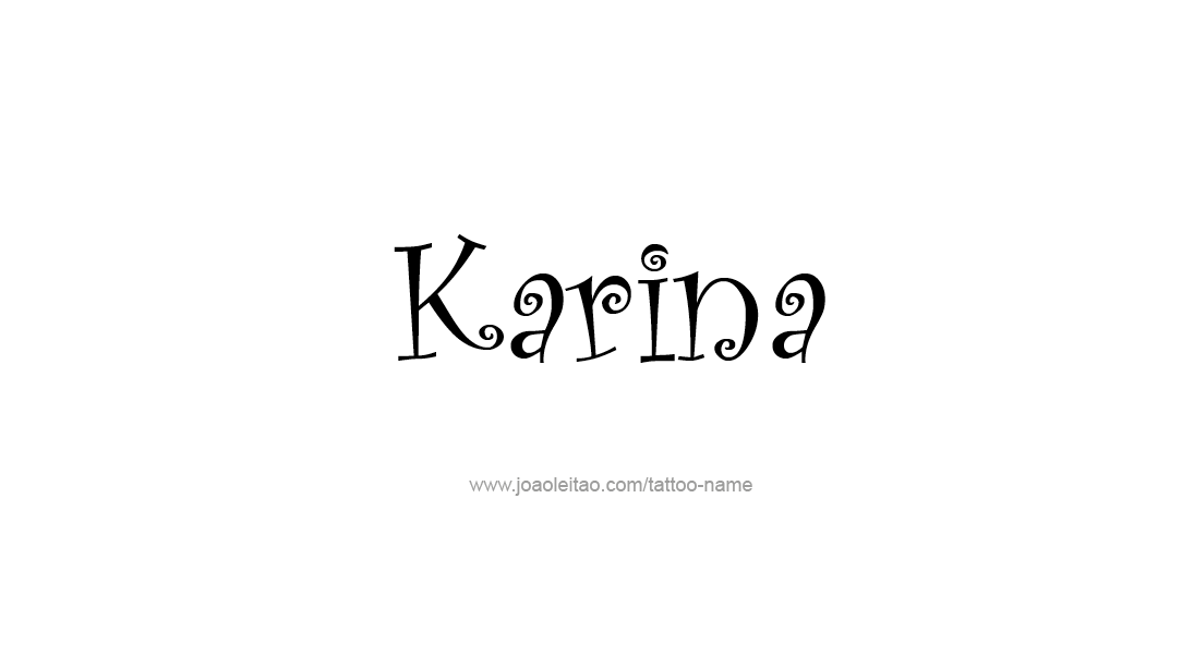 Tattoo Design Name Karina   