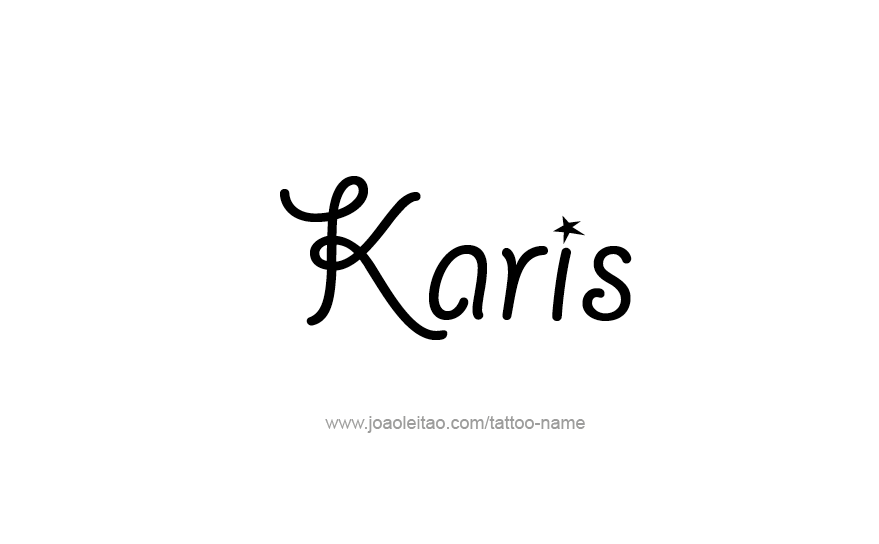 Tattoo Design Name Karis   