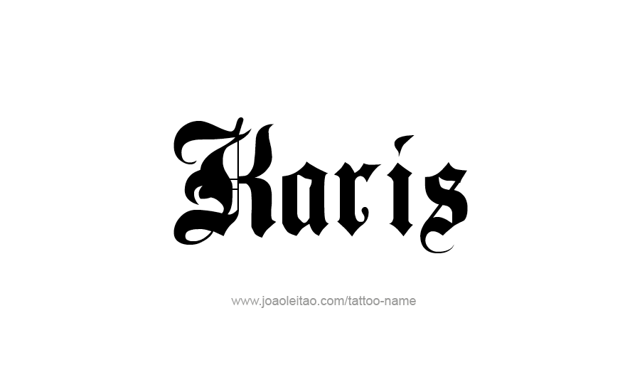 Tattoo Design Name Karis   