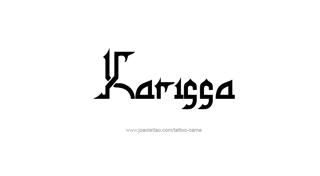 Tattoo Design Name Karissa   