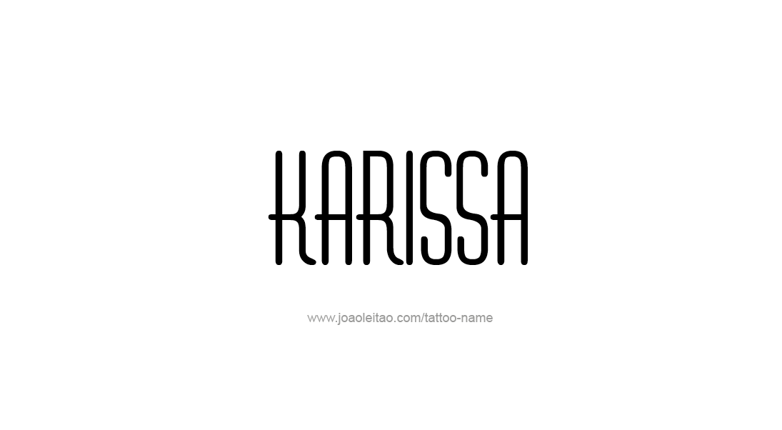 Tattoo Design Name Karissa   