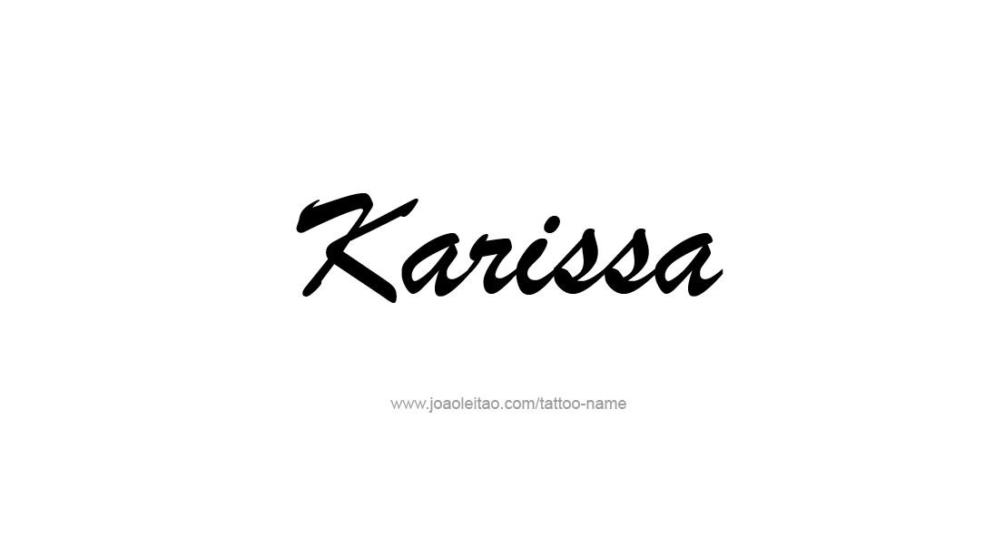 Tattoo Design Name Karissa   