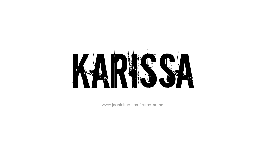 Tattoo Design Name Karissa   