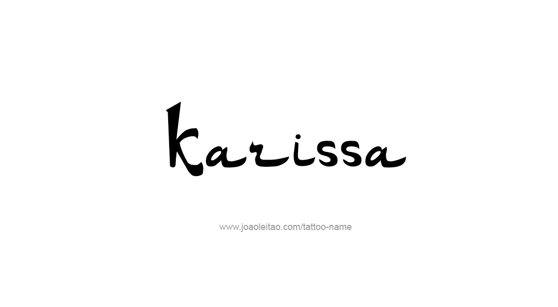 Tattoo Design Name Karissa   