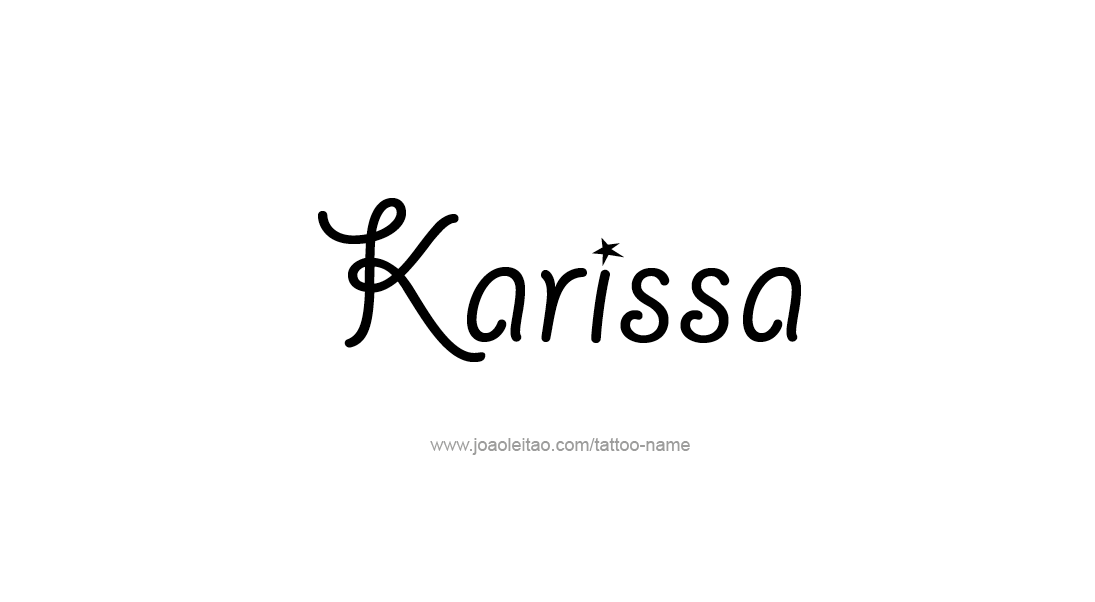 Tattoo Design Name Karissa   