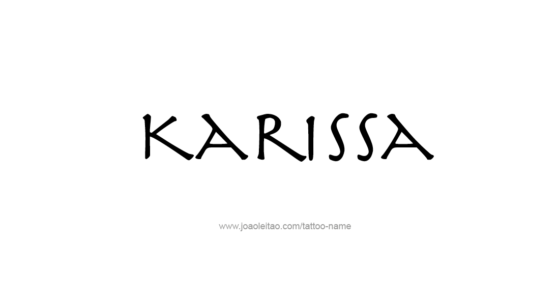 Tattoo Design Name Karissa   