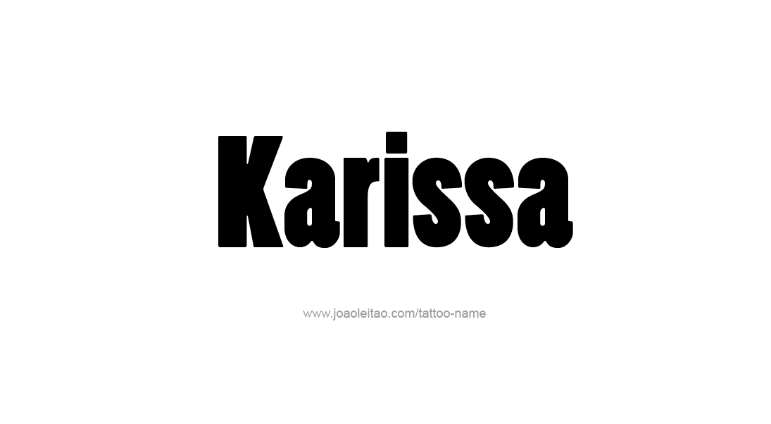 Tattoo Design Name Karissa   