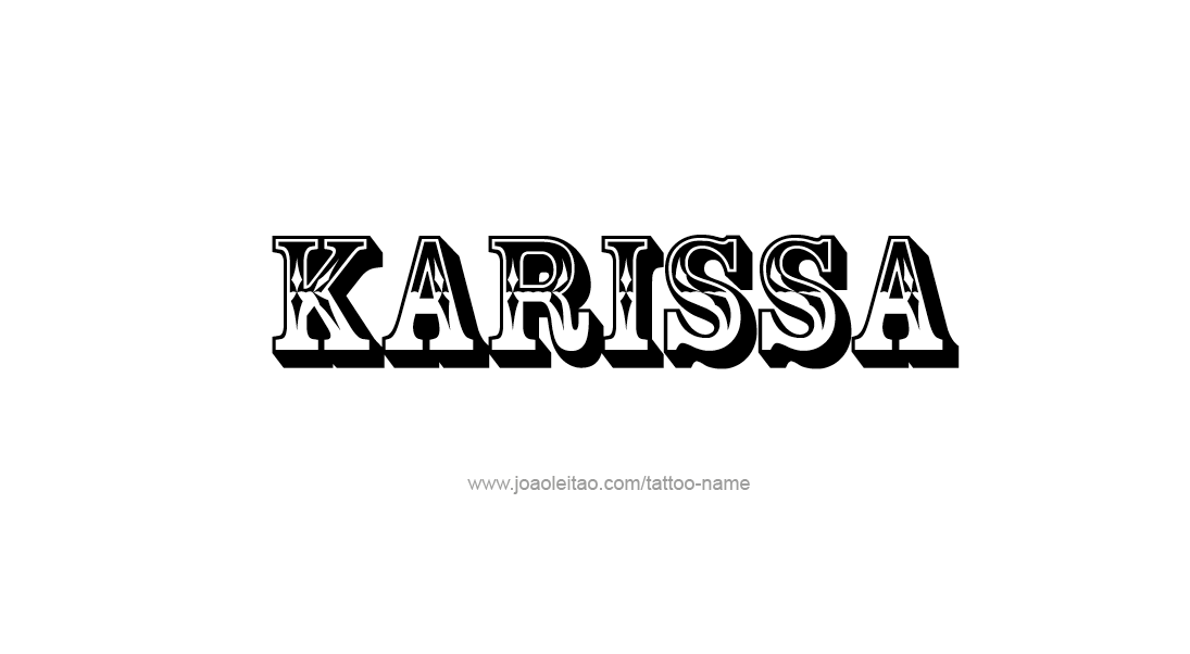 Tattoo Design Name Karissa   