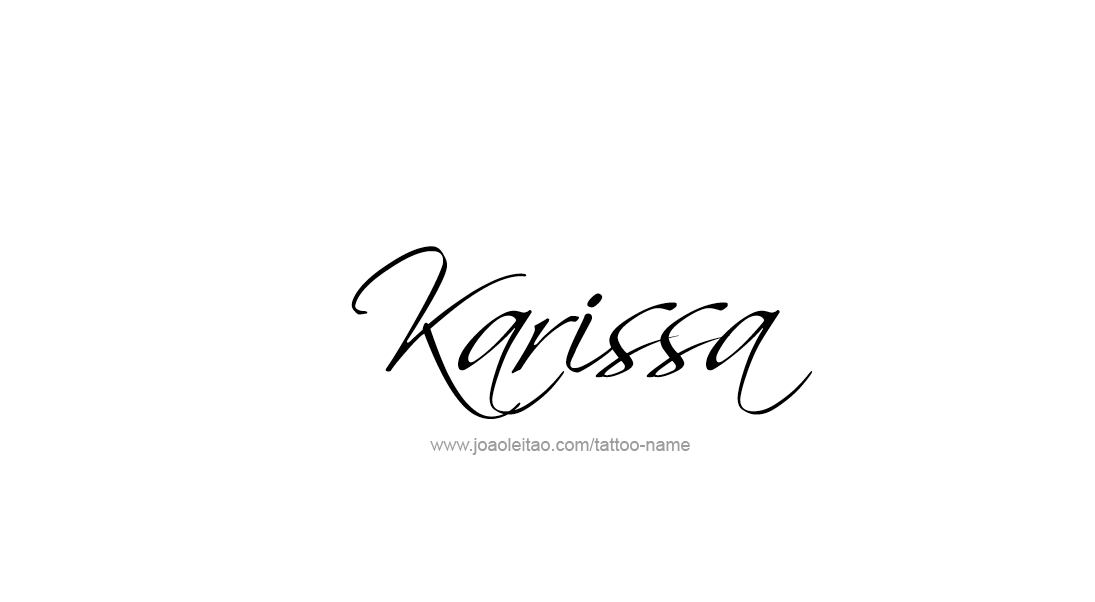 Tattoo Design Name Karissa   