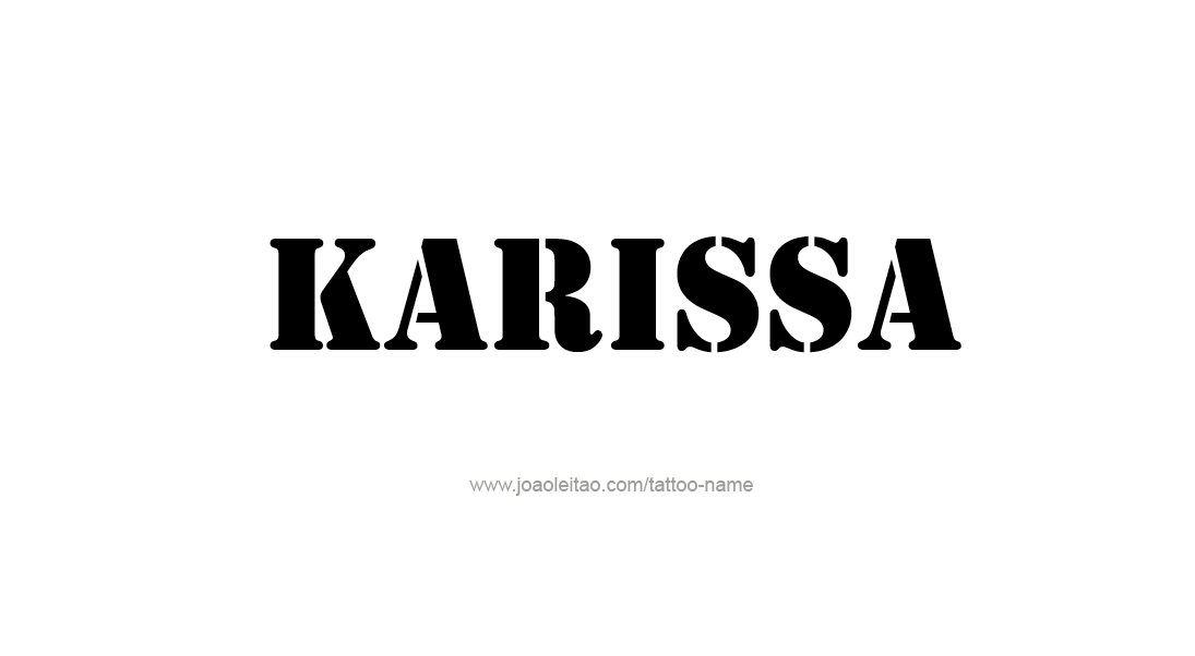 Tattoo Design Name Karissa   